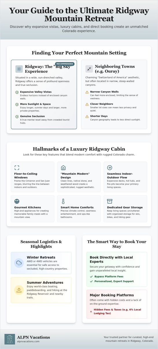 Private Mountain Cabins in Ridgway: Your 2026 Guide to Secluded Escapes