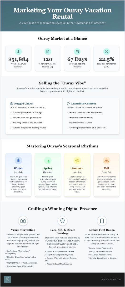 Ouray Rental Marketing: 2026 Guide for Mountain Homeowners