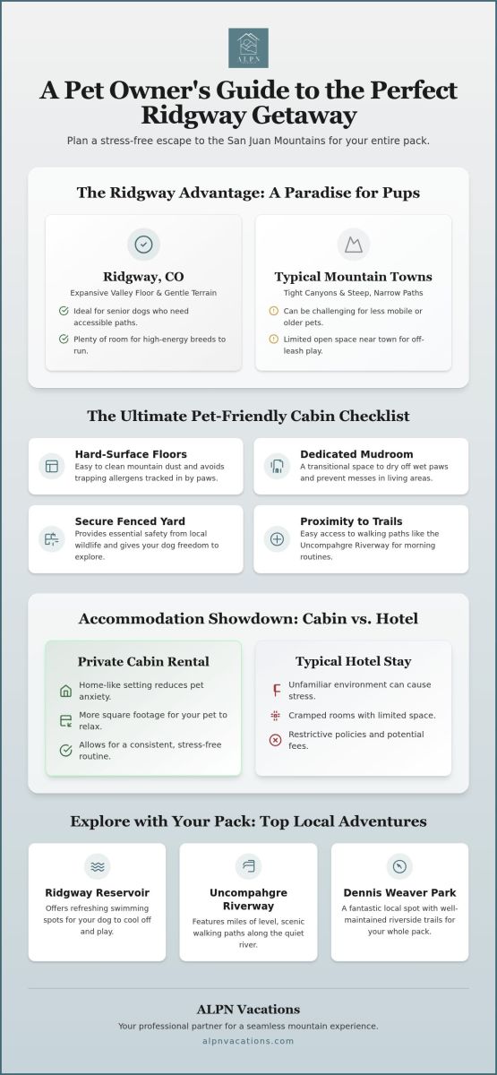 Ridgway CO Pet Friendly Cabins: A 2026 Guide to Mountain Getaways with Your Dog