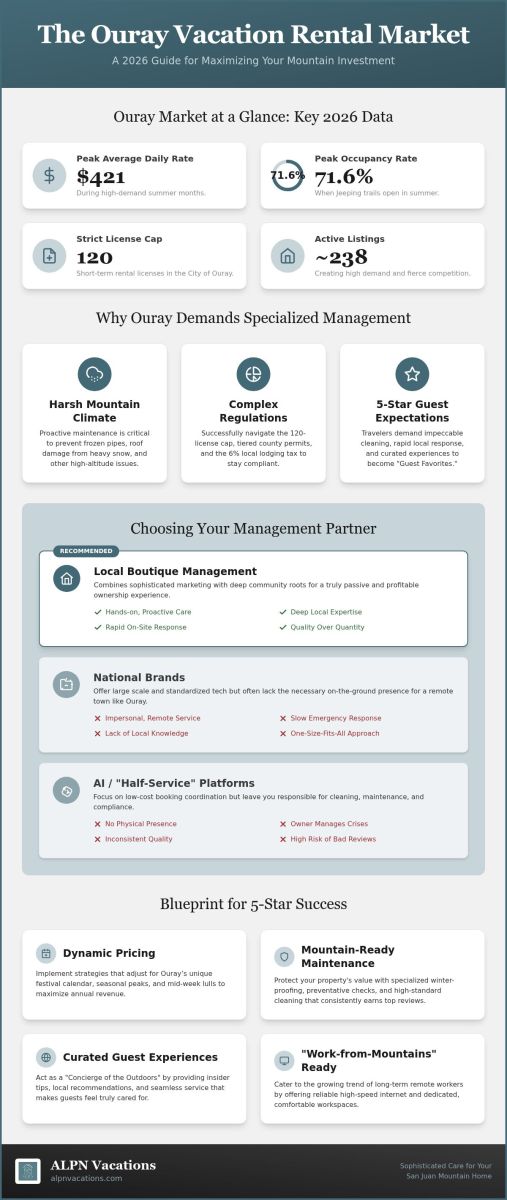 Vacation Rental Management in Ouray Colorado: The 2026 Owner’s Guide