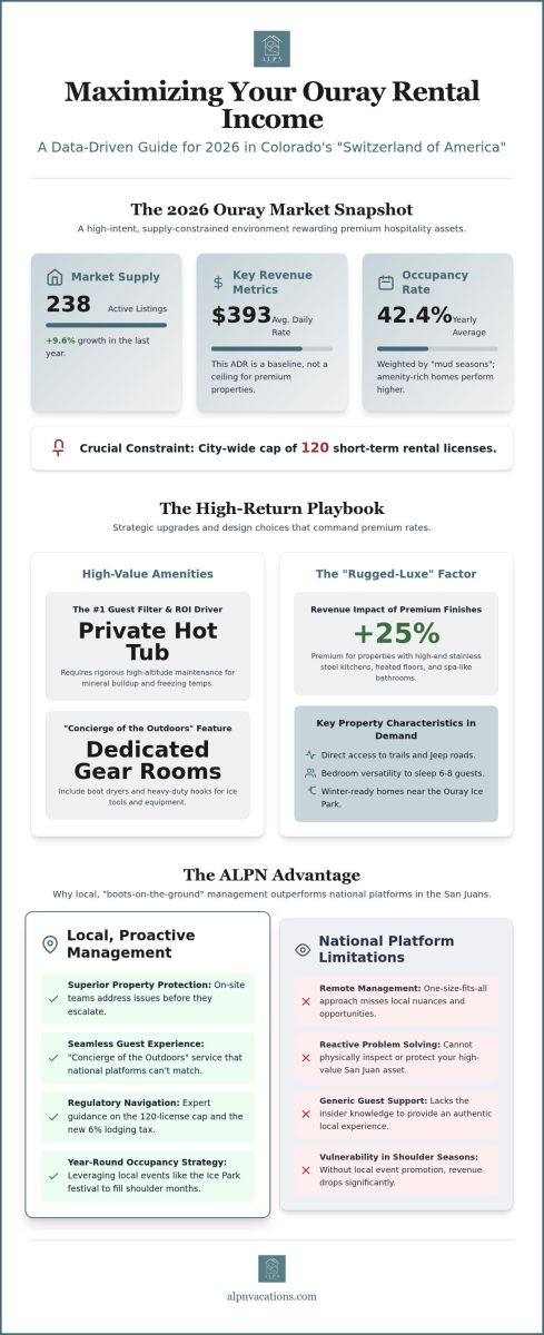 Maximizing Rental Income in Ouray, CO: The 2026 Property Owner’s Strategy
